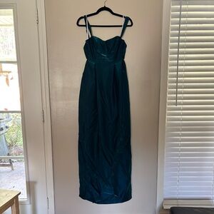 Lulu's Deep Teal Maxi Dress